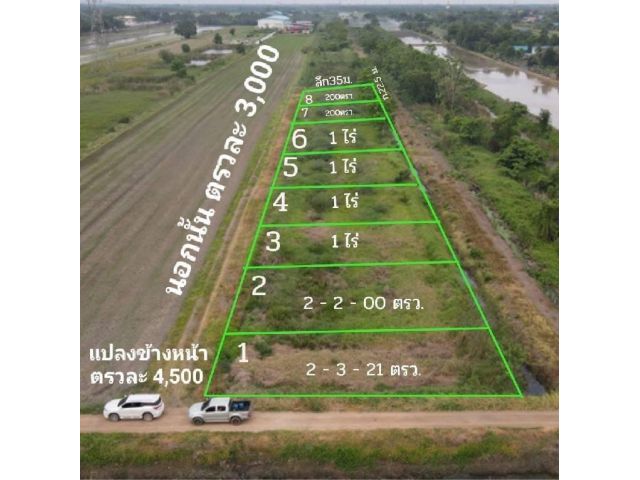 ขายที่ดินคลอง8 3000บาทต่อวา หนองเสือ บึงบอนซอย18(ใกล้อบตบึงบอน)