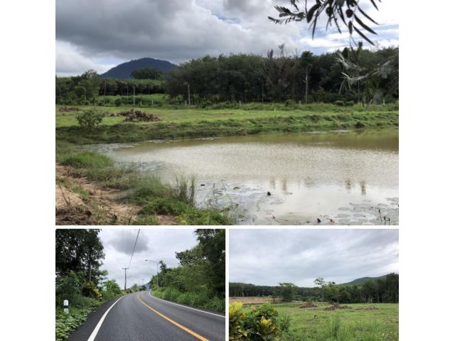 ที่ดินบ้านค่าย บางบุตร แบ่งขายติดถนนหมายเลข 4019  วิวเขา ติดสระน้ำและติดถนนสาธารณะทุกแปลง