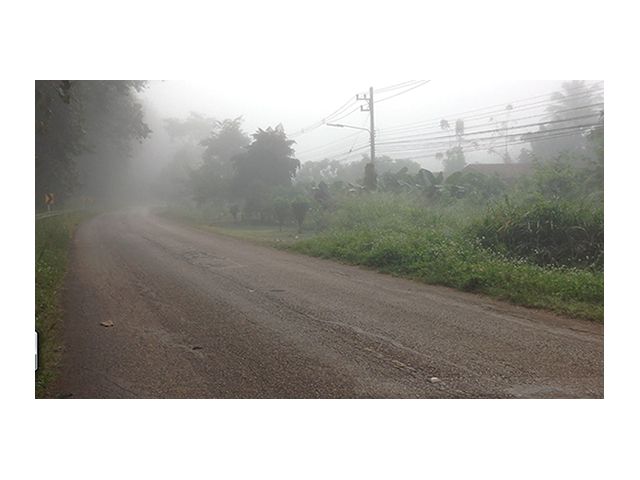 Land for sale on the main road, mountain view, behind the stream ขายที่ดินติดถนนหลวงวิวภูเขาหลังหลังติดน้ำ