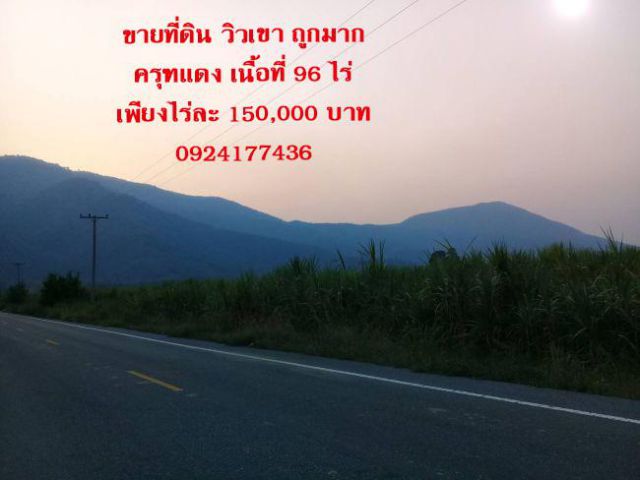 ขายที่ 96 ไร่ ต.หนองกรด วิวเขาหลวง(เหมาะจัดสรรขนาดใหญ่)