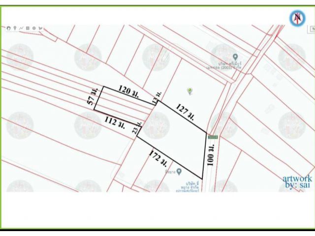 ขายที่ดินผังสีม่วง บนถนนบางนาตราด กม.35 ซอยวัดพุทธาวาส คลองนิยมยาตรา บางบ่อ  สมุทรปราการ 12 ไร่ เศษ