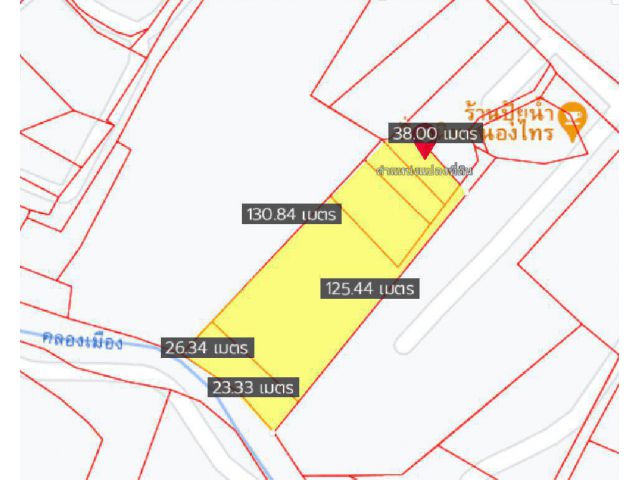 ขายที่ดินพนัสนิคม 3 ไร่ ติดคลอง ใกล้ถ.เส้นสุขประยูร 315 - 240 เมตร ต.วัดโบสถ์ จ.ชลบุรี