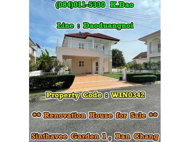 Sinthavee Garden 1, Ban Chang *** Renovation House for Sale ***