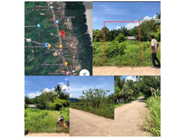 ที่ดินติดถนนบนเกาะลันตา ใกล้แหล่งชุมชน เหมาะสำหรับทำบ้านพักอาศัย