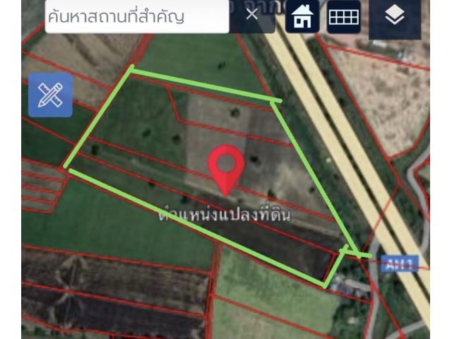 ขายที่ดินติดถนนสายเอเซีย 43 ไร่หน้ากว้าง 280 เมตร