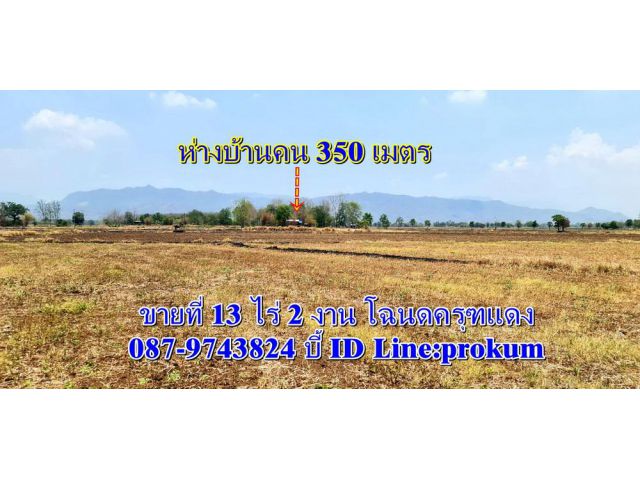 ขายที่ 13 ไร่ 2 งาน โฉนดครุฑแดง