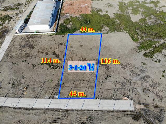 S332 ขายที่ดินพร้อมถมแล้วสามารถใช้สร้างโรงงานได้ทันที ขนาด 3-1-20 ไร่ ใกล้ถนนพระราม2 สมุทรสาคร