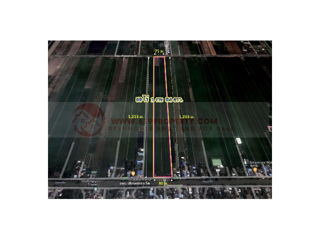 ขายที่ดิน 59-1-84 ไร่ พื้นที่สีชมพู คลอง 7 ต.บึงชำอ้อ อ.หนองเสือ จ.ปทุมธานี