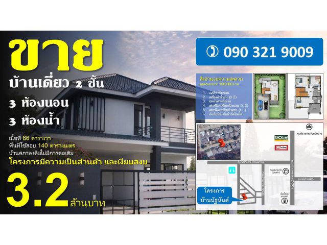 ขาย บ้าน ในโครงการ บ้านนัฐนันต์ ตำบลไชยสถาน อำเภอเมืองน่าน จังหวัดน่าน