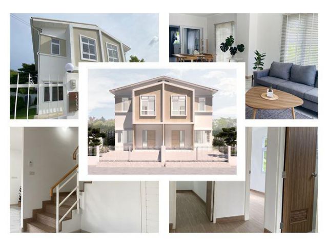 ขายบ้านแฝดใหม่ 2 ชั้น Twin Town Home 3 ห้องนอน 3 ห้องน้ำ พหลโยธิน 73 เข้าไปอีก 800 เมตร โทร 095-952-7171