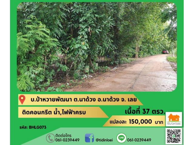 ขายที่ดินติดริมน้ำ บ้านป่าหวายพัฒนา ตำบลนาด้วง อำเภอนาด้วง จังหวัดเลย ️