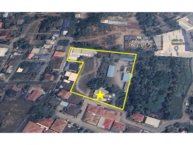 ขายที่ดิน 4ไร่ พร้อมบ้าน 6หลัง มีโฉนด เมืองเชียงใหม่, Land for sale 4 rai in Chiangmai