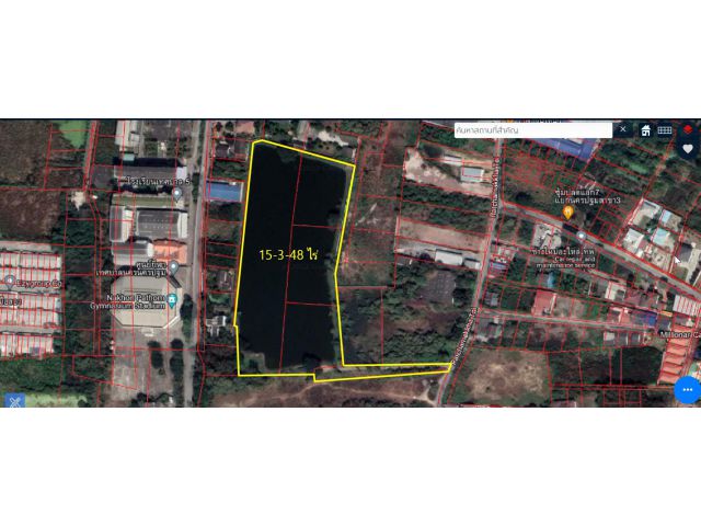 ขายที่ดิน 15-3-48 ไร่ (ผังเมืองสีชมพู) ที่ดินใจกลางเมืองนครปฐม