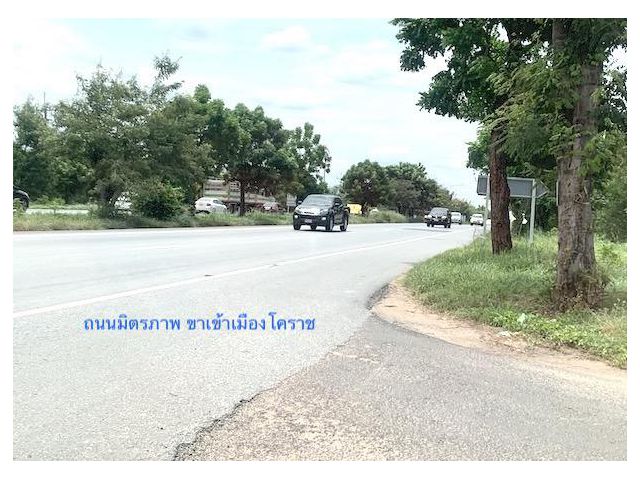 ###ขายที่ดินติดถนนมิตรภาพ กม.162 เนื้อที่ 13.5ไร่ ตำบลบ้านโพธิ์ เมืองนครราชสีมา ใกล้จุดตัดถนนบายพาส สาย ฉ (ทล.1111) ##