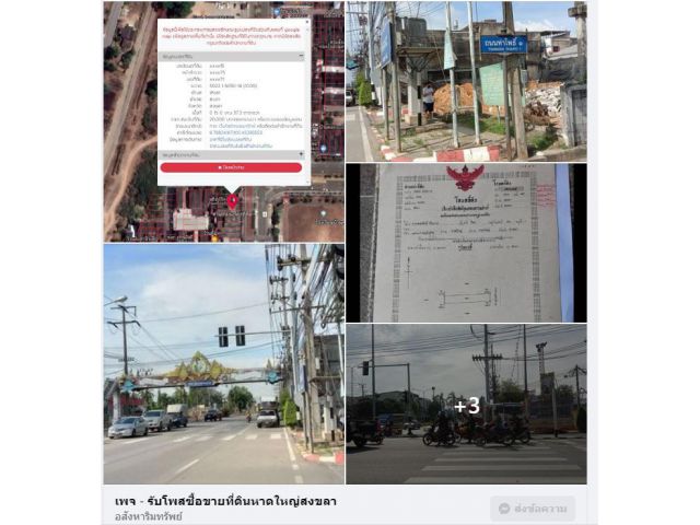 (A0186)	ที่ว่าง	ต.พังลา	อ.สะเดา	ติดถนน	สายหลัก	หน้ากว้าง	5 เมตร	พื้นที่	37.3 ตรว.