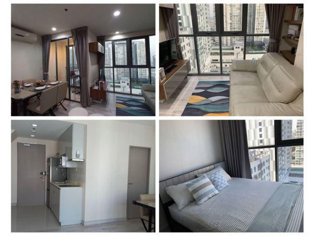 Condo For Rent 2 bedrooms Duplex Ideo Mobi Sukhumvit, Onnut BTS, Top Floor, Fully Furnished with Washer and Dryer, New S