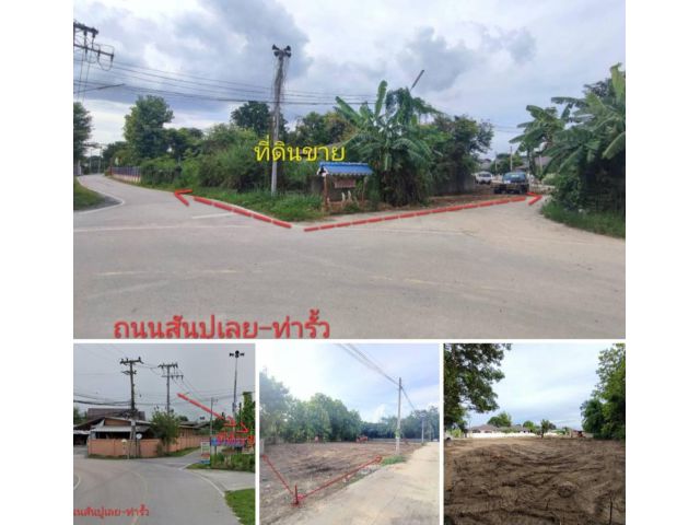 #*ขายที่ดินใกล้เมือง621ตารางวา.อยู่ถนนสันปูเลย-ท่ารั้ว ใกล้วัดสันปูเลยสะหลีเวียงแก้วแค่500ม.ขายถูกที่สุด