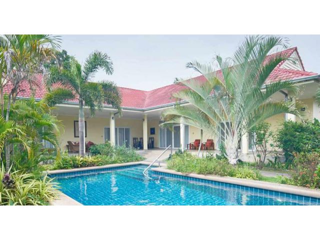 H335 ให้เช่าบ้านเดี่ยว พร้อมสระว่ายน้ำ ห้วยใหญ่ พัทยาฝPool Villa For Rent at Huay Yai Pattaya