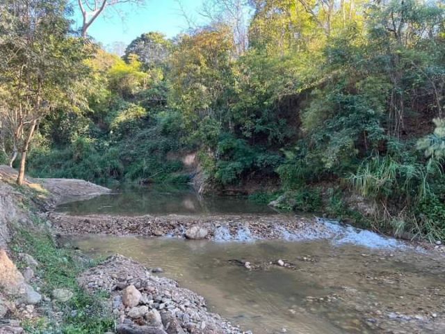 ขายที่ดินติดลำธารน้ำบ้านป่าเมี่ยงดอยสะเก็ตพร้อมโอน