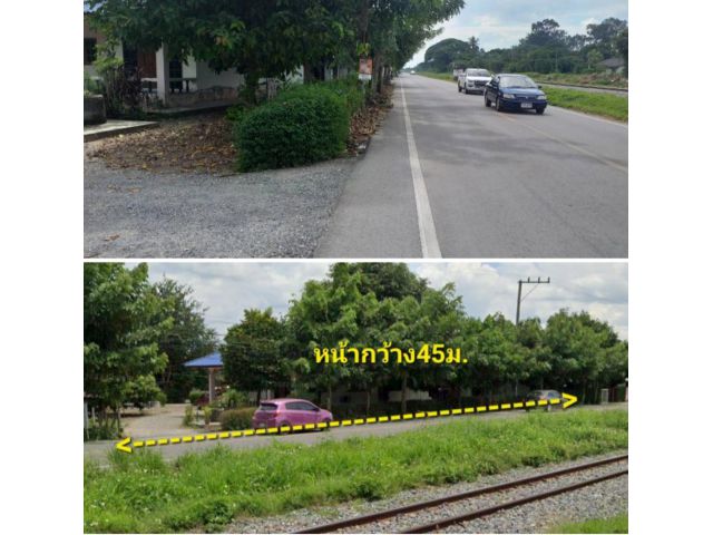 #*ขายที่ดิน285ตร.ว.อยู่ติดถนนเลียบทางรถไฟสารภี ใกล้สี่แยกป่าแดด-สถานีรถไฟสารภี หน้ากว้าง45ม.ขายถูกๆ