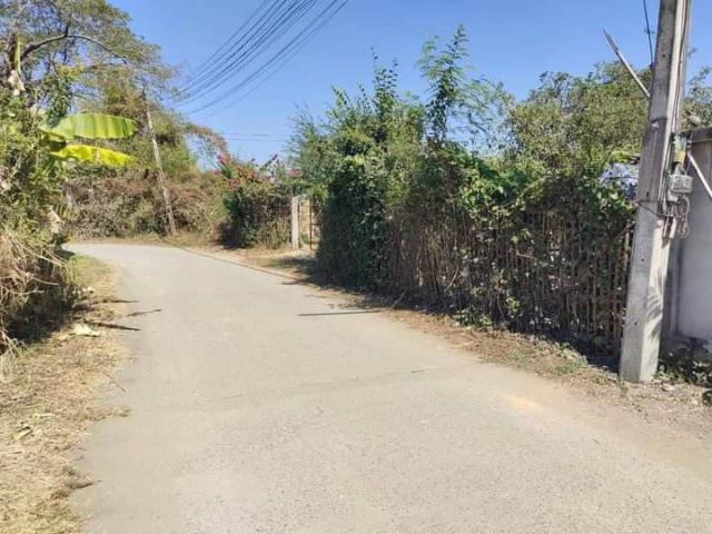 ขายที่ดินสันกำแพงบ้านสันใต้ติดถนนทิศตะวันออกเฉียงเหนือ