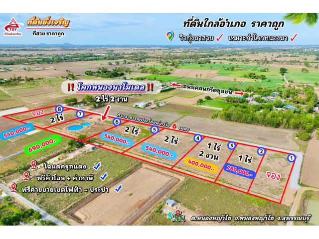 เนื้อที่  1  ไร่  280,0000 .-โคกหนองนา