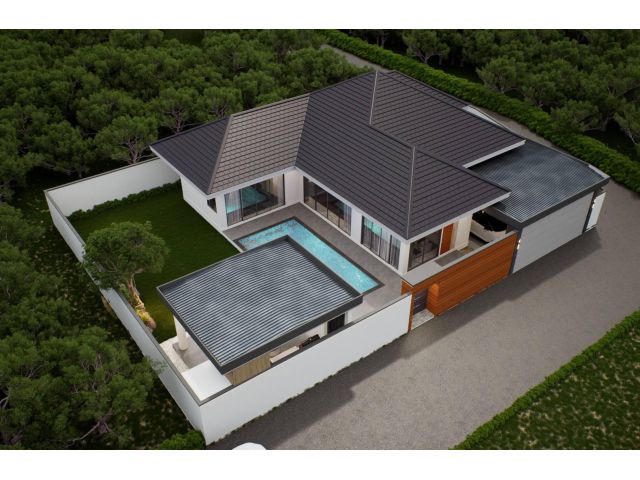 New Pool Villa For Sale ขายบ้านพลูวิลล่า ( บ้านส่วนตัว ) พิกัด ใกล้อ่างเก็บมาบประชันเพียง 300 เมตร - เทศบาลโป่งบ้านใหม่ พัทยา