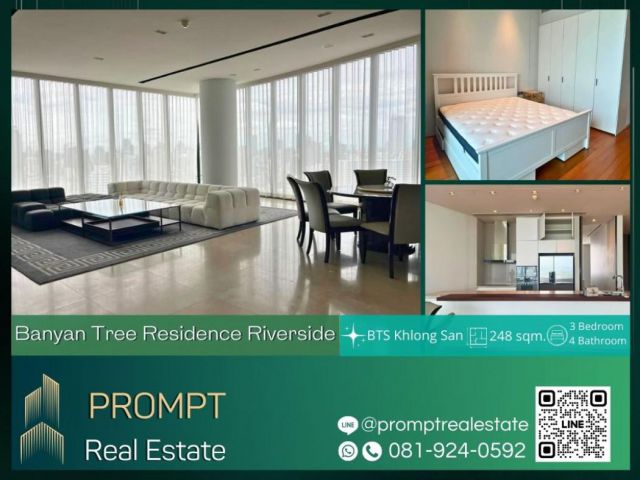 AB05390 - Banyan Tree Residence Riverside - 248 sqm - BTS Khlong San- Icon Siam- Taksin Hospital