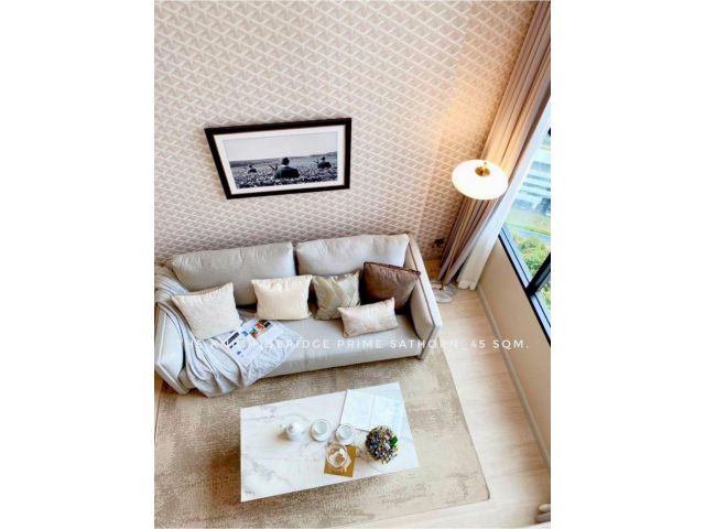 ให้เช่า คอนโด Duplex 2 bedrooms high floor KnightsBridge Prime สาทร 45 ตรม. nice room city view in Sathorn area