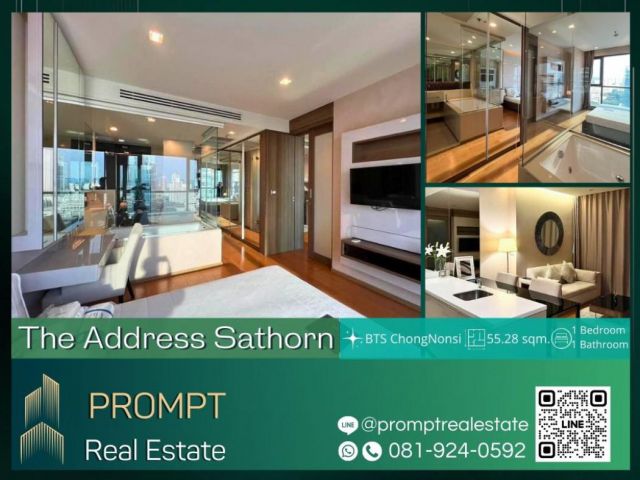 ST12399 - The Address Sathorn - 55.28 sqm - BTS ChongNonsi - BTS SaintLouis - SathornSquare