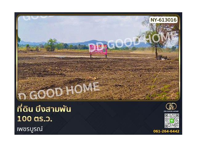 ที่ดิน บึงสามพัน 100 ตร.ว. เพชรบูรณ์