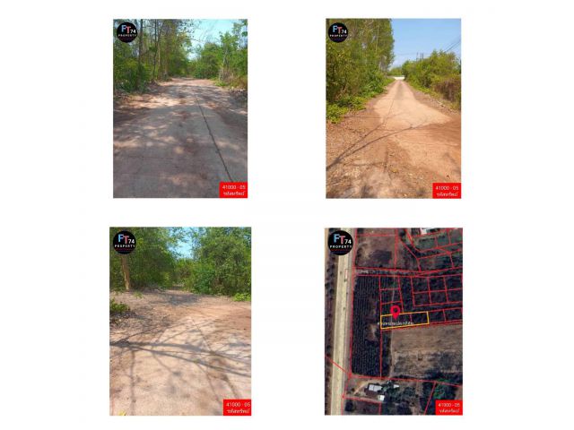 41000 - 05 ขายที่ดินเปล่า ติดถนนดำทางไปคำชะโนด จังหวัดอุดรธานี