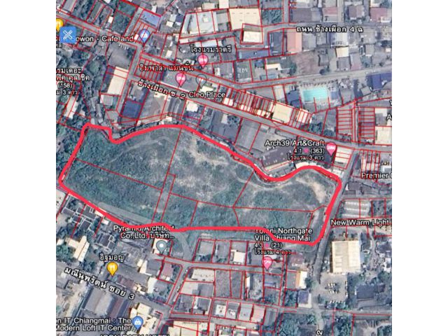 Chiangmai Old Land City , 16 rais , Price 85,000 THB/Sq Wah. Open to Joint Venture , Separate land for Luxury Project ,