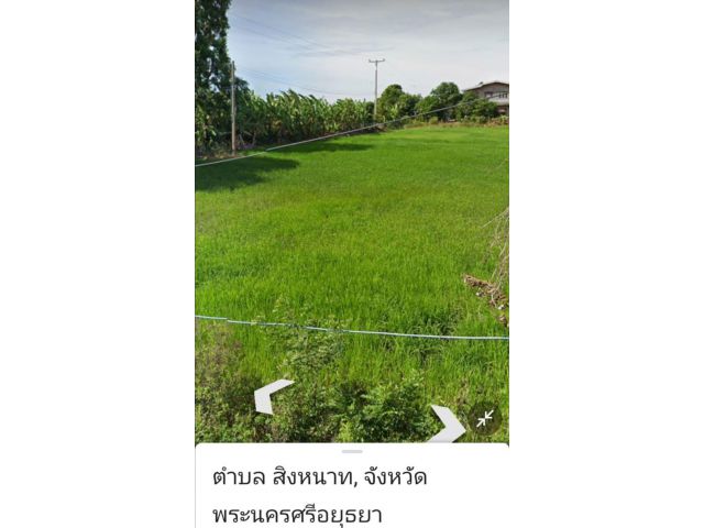 ที่นาแบ่งขาย​​ 2 ไร่​ ต.สิงหนาท​อ.​ลาดบัวหลวง​ ​อยุธยา