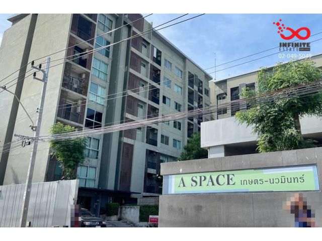 ขายคอนโด A Space เกษตร-นวมินทร์ เนื้อที่ 35.34 ตารางเมตร ถนนประเสริฐมนูกิจ