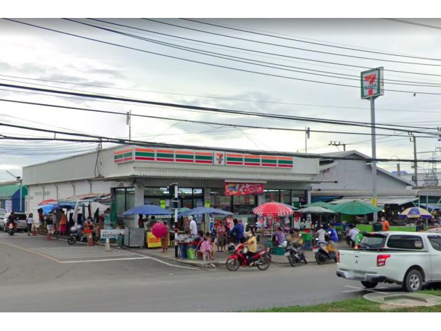 ขายที่ดินไทยน้อย ติดถนนหลัก ติดคอนโด มีสัญญาเช่า10ปีกับ7-11