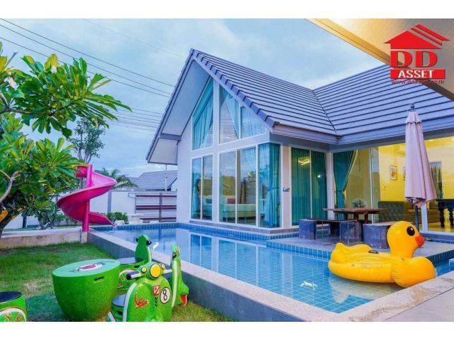 For Sale Pool villa house Cha am Petchaburi ขายบ้าน พูลวิลล่า อำเภอชะอำ จังหวัดเพชรบุรี ซีรีน นารา ชะอำ