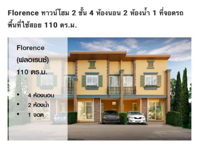 ขายบ้านทาวน์โฮม โกลเด้นทาวน์ ศรีราชา 22.10 ตรว.