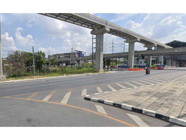 ขายที่ดิน 4 ไร่ ใกล้สถานีรถไฟฟ้าศรีอุดม ถนนศรีนครินทร์ แขวงหนองบอน เขตประเวศ กรุงเทพฯ