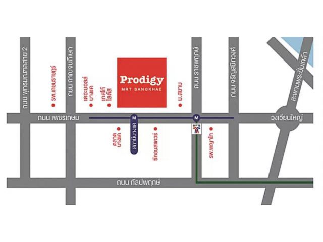 เพชรเกษม62~ขายคอนโดห้องมุม เฟอร์ครบ The Prodigy Condo ติดMRT บางแค เพียง 260 เมตร เดิน 4 นาที  ใกล้ซีคอน บางแค