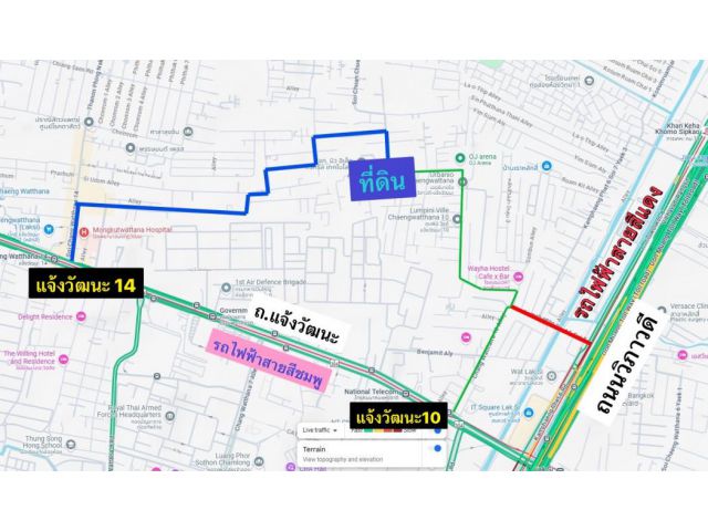 ขาย ที่ดิน เดินทางสะดวก ที่ดินเปล่า ถมแล้ว แจ้งวัฒนะ10 แยก9-1-12 90 ตรว ถมแล้ว ราคาถูก