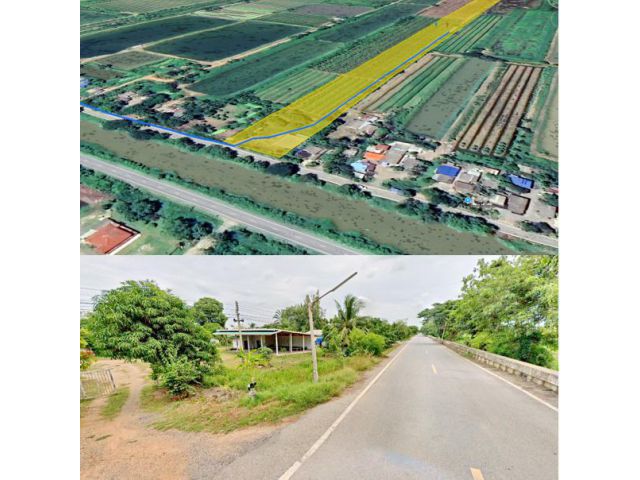 ที่ดินที่สวน 34 ไร่ ตำบลนพรัตน์ อำเภอหนองเสือ จังหวัดปทุมธานี ติดถนนติดคลอง 13 คลองระพีพัฒน์ ไฟฟ้า ประปา