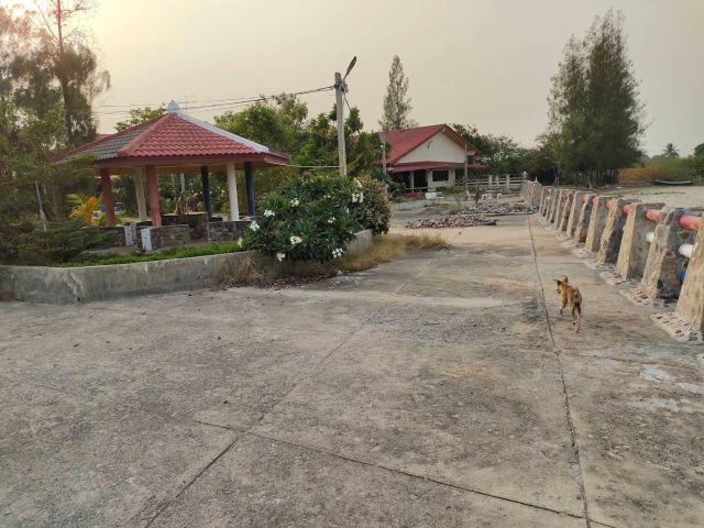 ขายบ้านพร้อมที่ดิน ติดทะเล พื้นที่เกือบ 3 ไร่ ใกล้หาดเจ้าสำราญ, หาดปึกเตียน