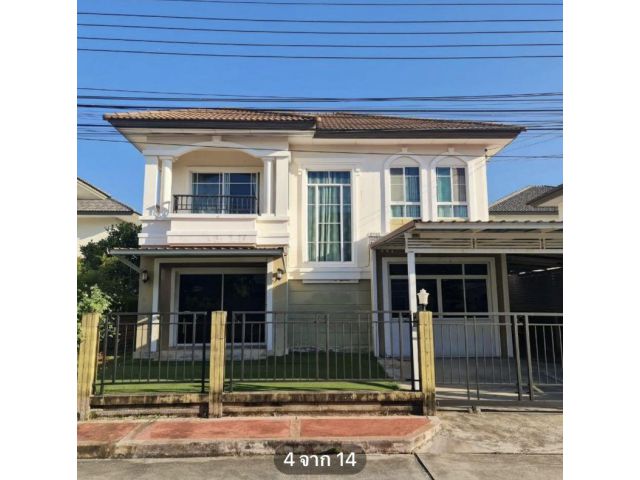 PK750ให้เช่า บ้านเดี่ยว ภัสสร 28 กิ่งแก้ว-หนามแดง Built in และ โซฟา ผ่าม่าน เตียง พร้อมอยู่ เครื่องซักผ้า