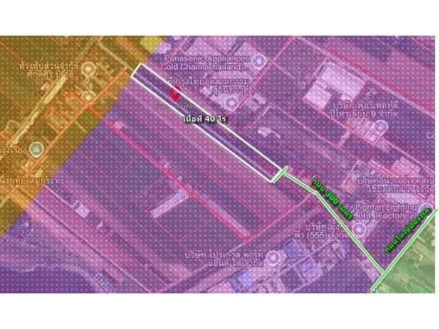 ขายที่ดินถมแล้วเขตEECผังสีม่วงจุดสีขาวอ.เมืองฉะเชิงเทราเนื้อที่40ไร่ถนนกว้าง12 เมตรรถใหญ่เข้าสะดวก แปลงสวยหน้ากว้างติดถนนสาธารณะ