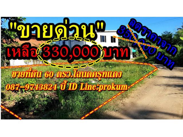 ขายที่ 60 ตรว. 330,000