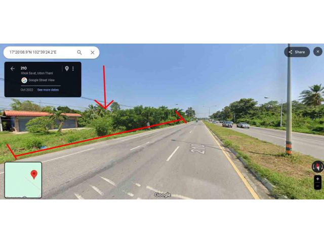 ขายที่ดินสวยติดถนนทางหลวงแผ่นดินอุดรธานี - หนองบัวลำภู (210)