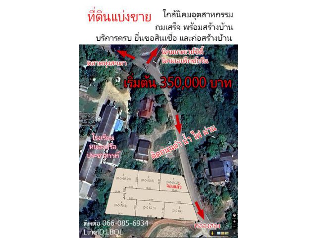 ขายที่ดิน ถมเสร็จ พร้อมสร้างบ้าน