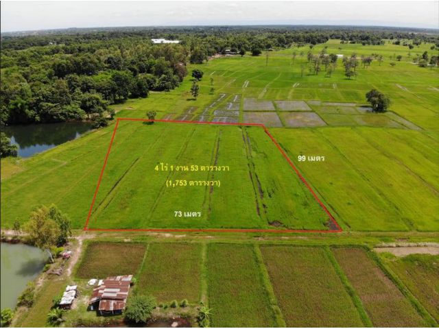 ที่ดิน 4 ไร่ 1 งาน 53 วา ไร่ละ 5 แสน ห่างถนนเลี่ยงเมืองฝั่งตะวันออก 1.2 กิโลเมตร