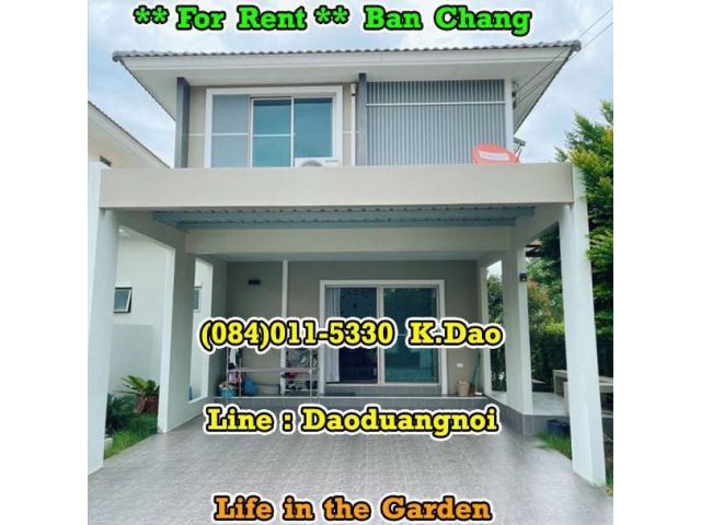 #Life in the garden, #BanChang *** Corner House for Rent ***